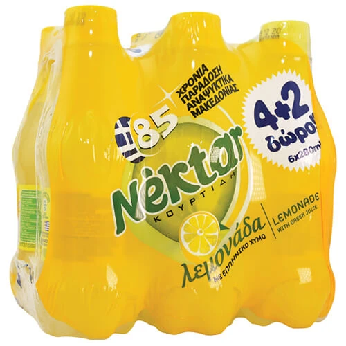Αναψυκτικό Λεμονάδα NEKTAR 280ml (4+2 ΔΩΡΟ)