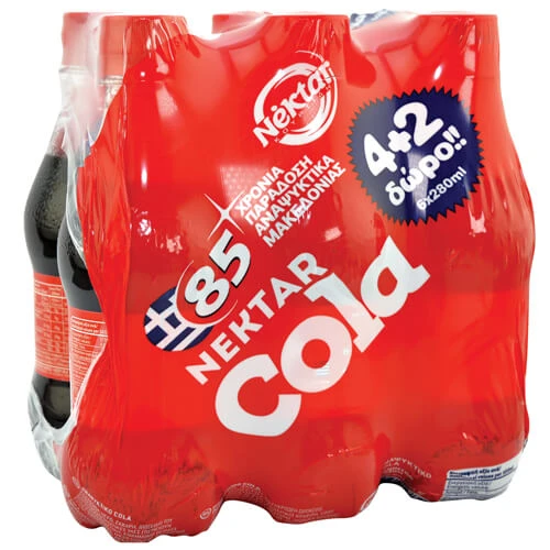 Αναψυκτικό Cola NEKTAR 280ml (4+2 ΔΩΡΟ)