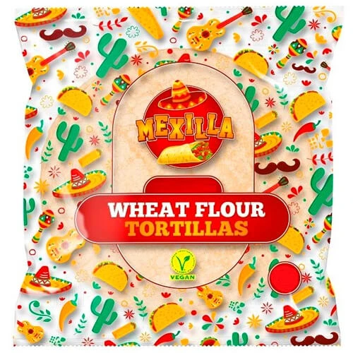 Τορτίγια Σίτου 25cm MEXILLA 60gr (6x60gr)