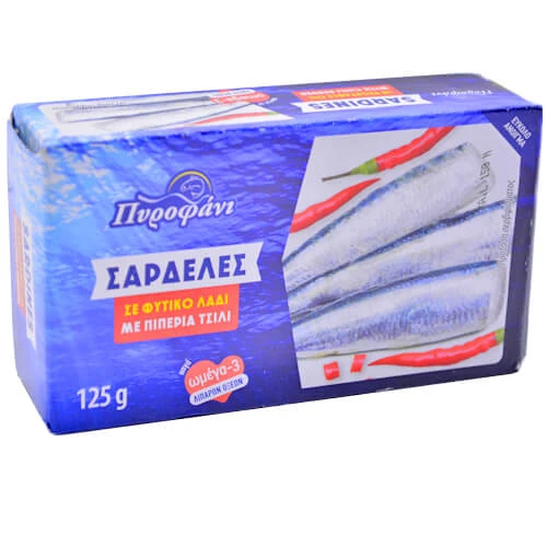 Σαρδέλα Πικάντικη Σε Φυτικό Λάδι ΠΥΡΟΦΑΝΙ 125gr