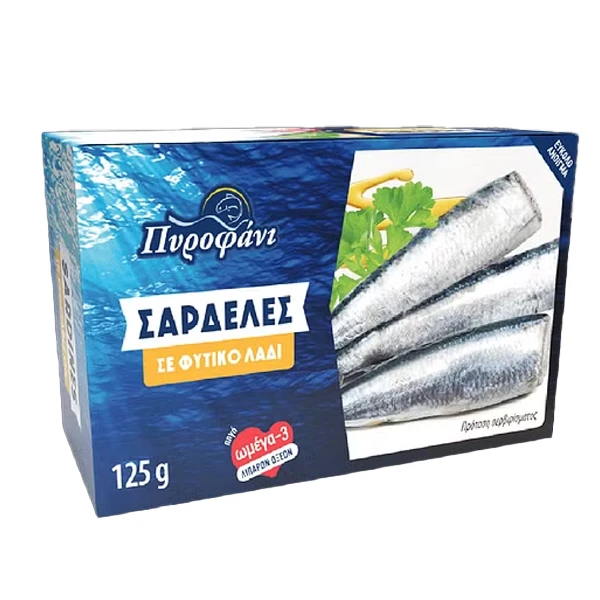 Σαρδέλα Σε Φυτικό Λάδι ΠΥΡΟΦΑΝΙ 125gr