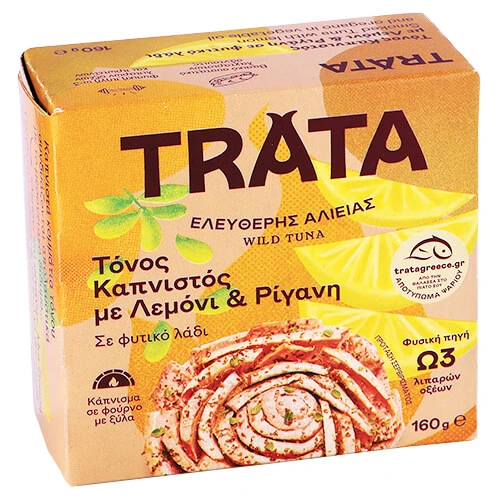 Τόνος Καπνιστός Με Λεμόνι & Ρίγανη TRATA 160gr