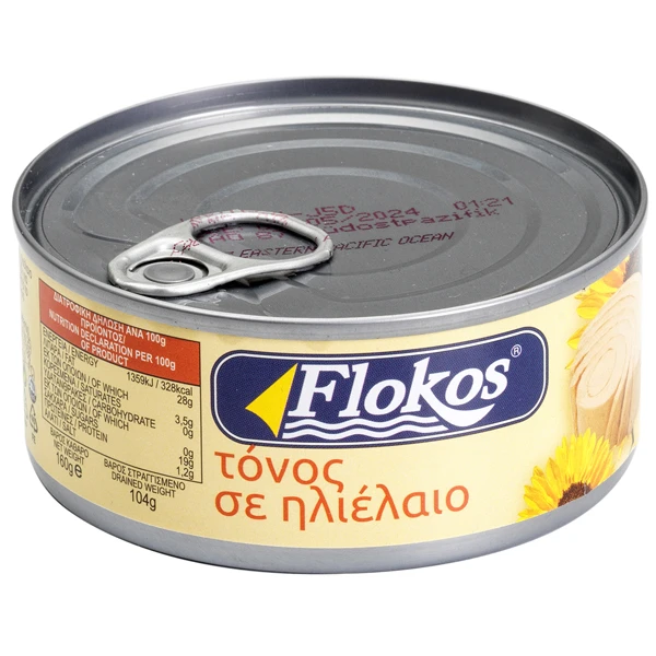 Τόνος Σε Ηλιέλαιο FLOKOS 160gr