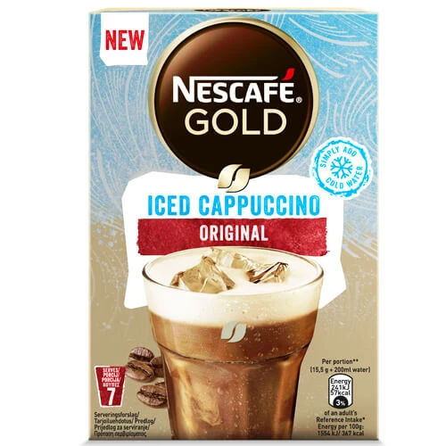 Cappuccino Gold Iced Φακελάκι NESCAFE 7τμχ (7x15,5gr)