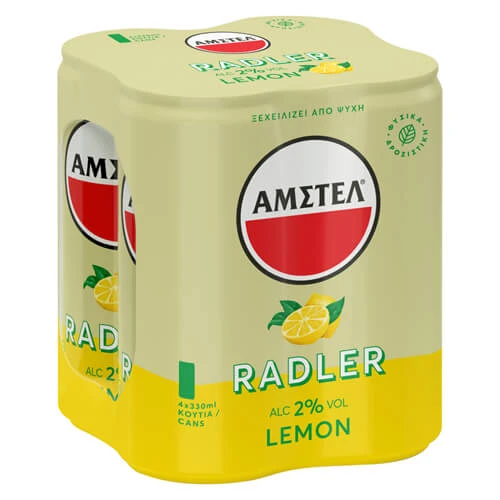 Μπύρα Radler Λεμόνι Κουτί AMSTEL 330ml (4x330ml)