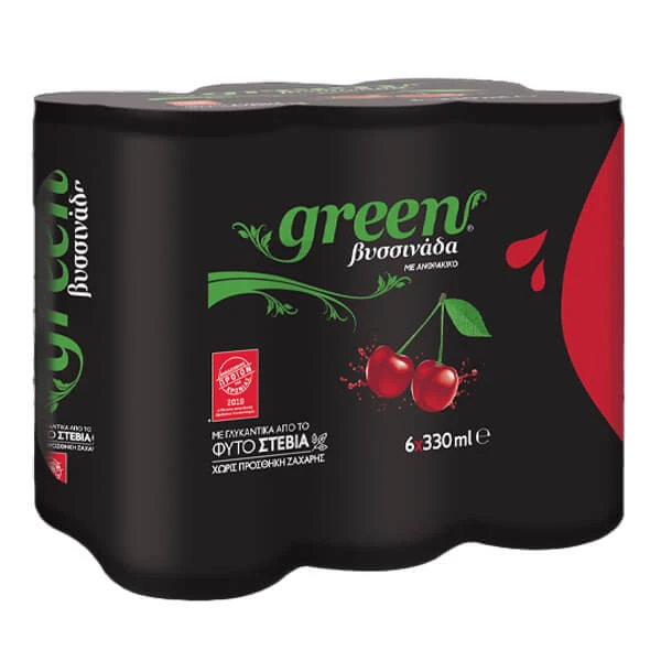 Αναψυκτικό Βυσσινάδα Κουτί GREEN 330ml (6x330ml)