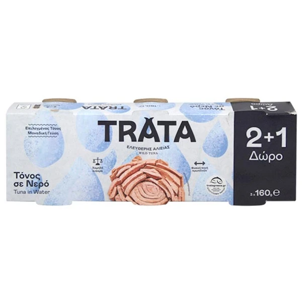 Τόνος Σε Νερό TRATA 160gr (3x160gr)