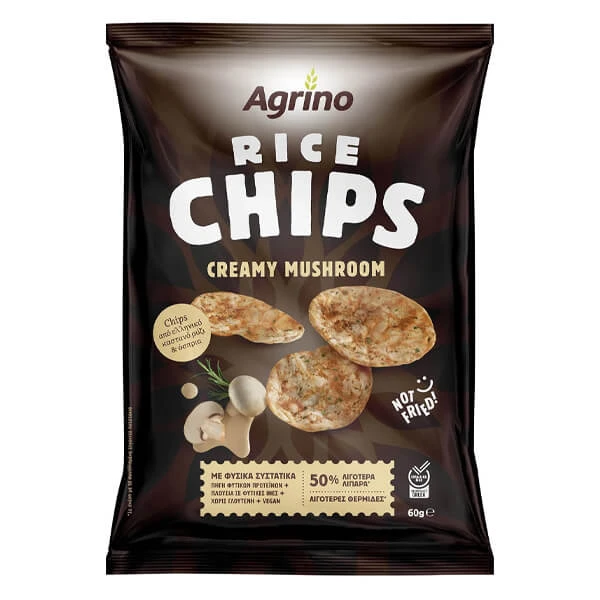 Τσιπς Μανιτάρια AGRINO 60gr