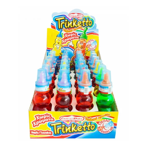 Χυμός Τσιχλόφουσκα σε Μπουκάλι TRINKETTO 70ml (24x70ml)