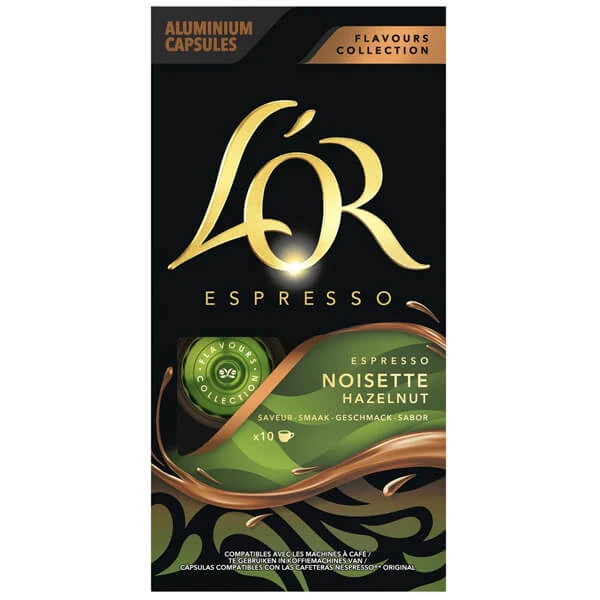 Espresso Φουντούκι Caps LOR 10τμχ (10x5,2gr)