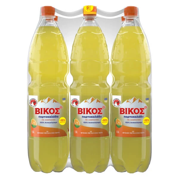 Αναψυκτικό Πορτοκαλάδα ΒΙΚΟΣ 1,5lt (6x1,5lt)