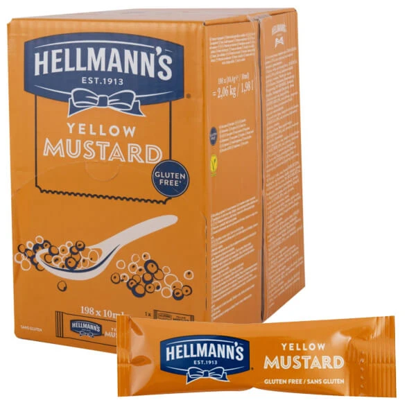 Μουστάρδα Μερίδες HELLMANN'S 198τμχ (198x15ml)