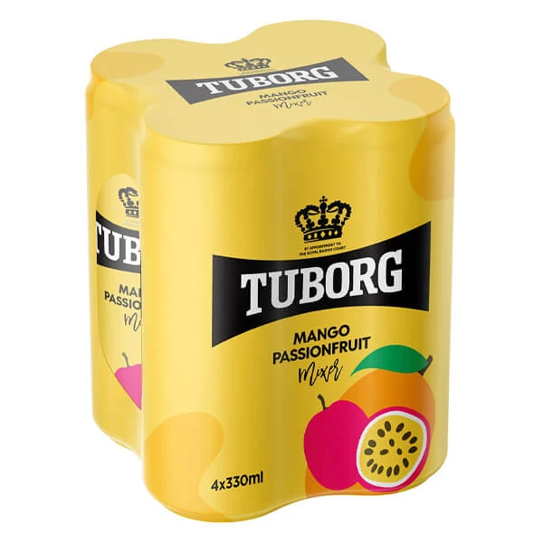 Αναψυκτικό Σόδα Mango & Φρούτα του Πάθους TUBORG 330ml (4x330ml)