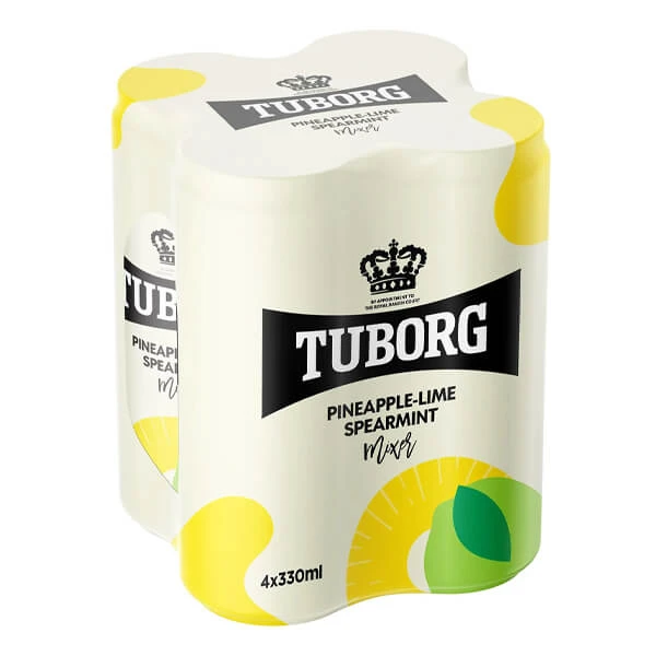 Αναψυκτικό Σόδα Ανανάς & Lime TUBORG 330ml (4x330ml)