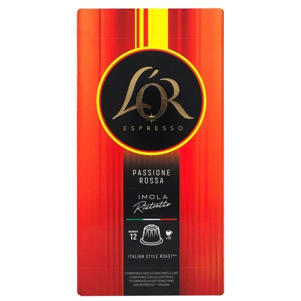 Espresso Pasione Rossa Ristreto Imola Caps LOR 10τμχ (10x5,2gr)