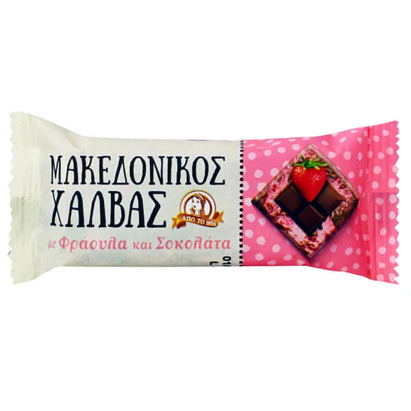 Χαλβάς Μακεδονικός Φράουλα & Σοκολάτα ΧΑΪΤΟΓΛΟΥ 40gr (16x40gr)