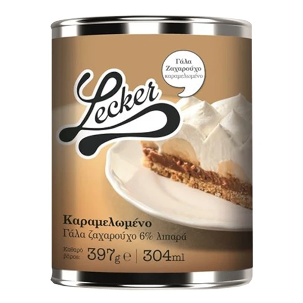 Γάλα Ζαχαρούχο Καραμελωμένο 8% LECKER 397gr