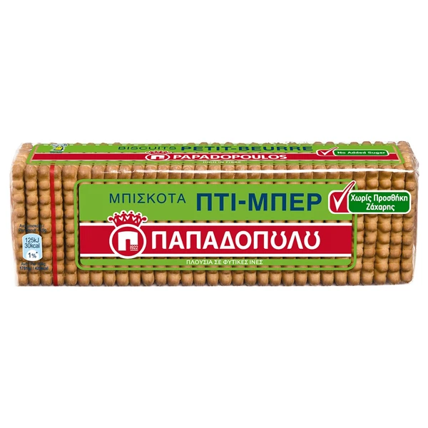 Πτι Μπερ Χωρίς Ζάχαρη ΠΑΠΑΔΟΠΟΥΛΟΥ 225gr