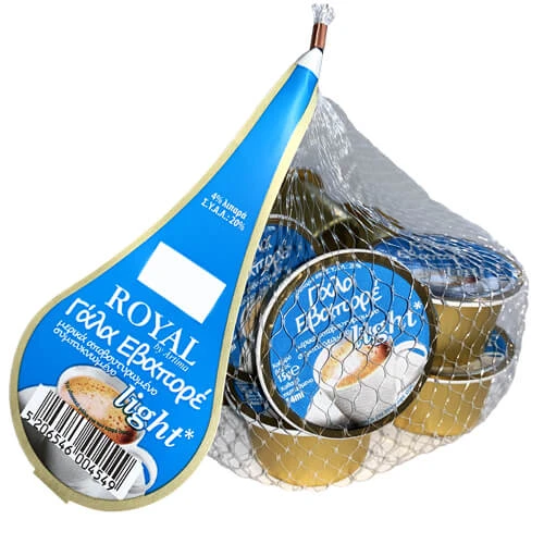 Γάλα Μερίδες Light 4% σε Δίχτυ ROYAL 10τμχ (10x15gr)