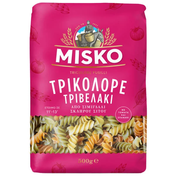 Ζυμαρικό Τριβελάκι Τρικολόρε ΜΙΣΚΟ 500gr