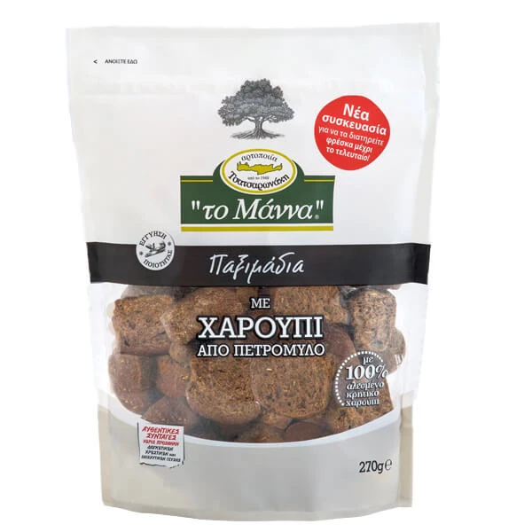 Παξιμάδια Με Χαρούπι ΤΟ ΜΑΝΝΑ 270gr