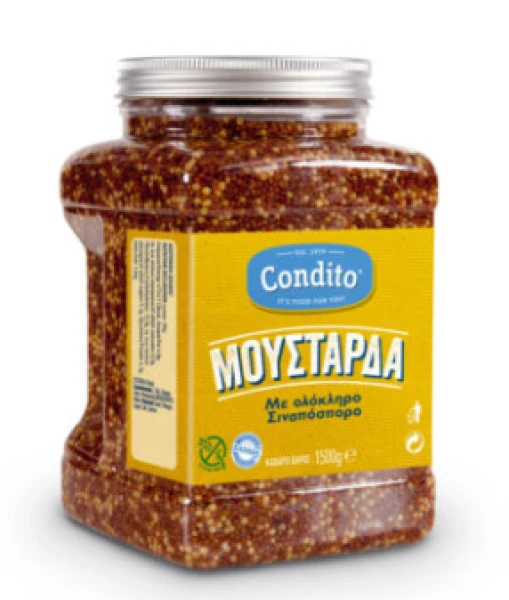 Μουστάρδα Wholegrain με Ολόκληρο Σιναπόσπορο CONDITO 1,5kg