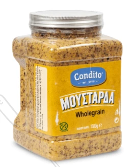 Μουστάρδα Wholegrain με Ολόκληρο Σιναπόσπορο CONDITO 1,5kg
