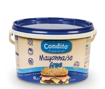 Μαγιονέζα Free Εκτός Ψυγείου Χωρίς Γλ/Συντ/Γλυκ CONDITO 5lt