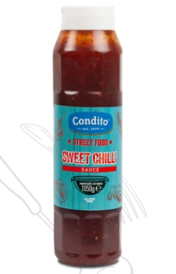 Σάτσα Γλυκό Τσίλι (Sweet Chilli) Street Food Χωρίς Γλουτένη CONDITO 1050g