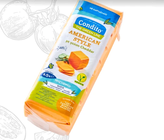 Τυρί Cheddar Vegan American Style Flavor CONDITO 2,5kg