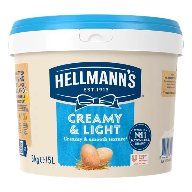 Μαγιονέζα Αναπλήρωμα Creamy & Light HELLMANN'S 5lt