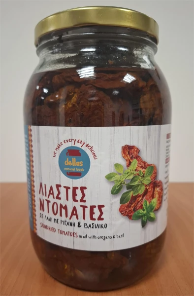 Λιαστή Ντομάτα σε Λάδι DELLAS NATURAL FOODS 1,3kg