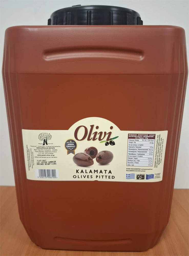 Ελιές Καλαμών Εκπυρηνωμένες OLIVI 4,5 kg