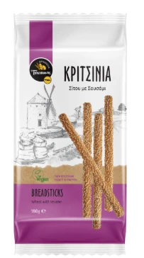 Κριτσίνια Σίτου με Σουσάμι ΤΣΑΤΣΑΚΗΣ 180gr