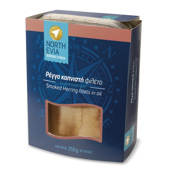 Ρέγγα Καπνιστή Φιλέτο NORTH EVIA 250gr