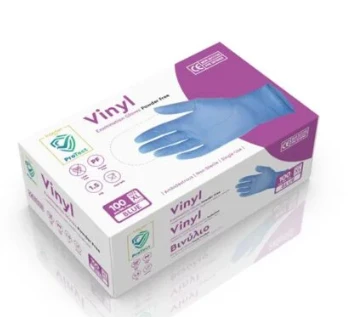 Γάντια Βινυλίου Μπλε Extra Large PROTECT 100τμχ