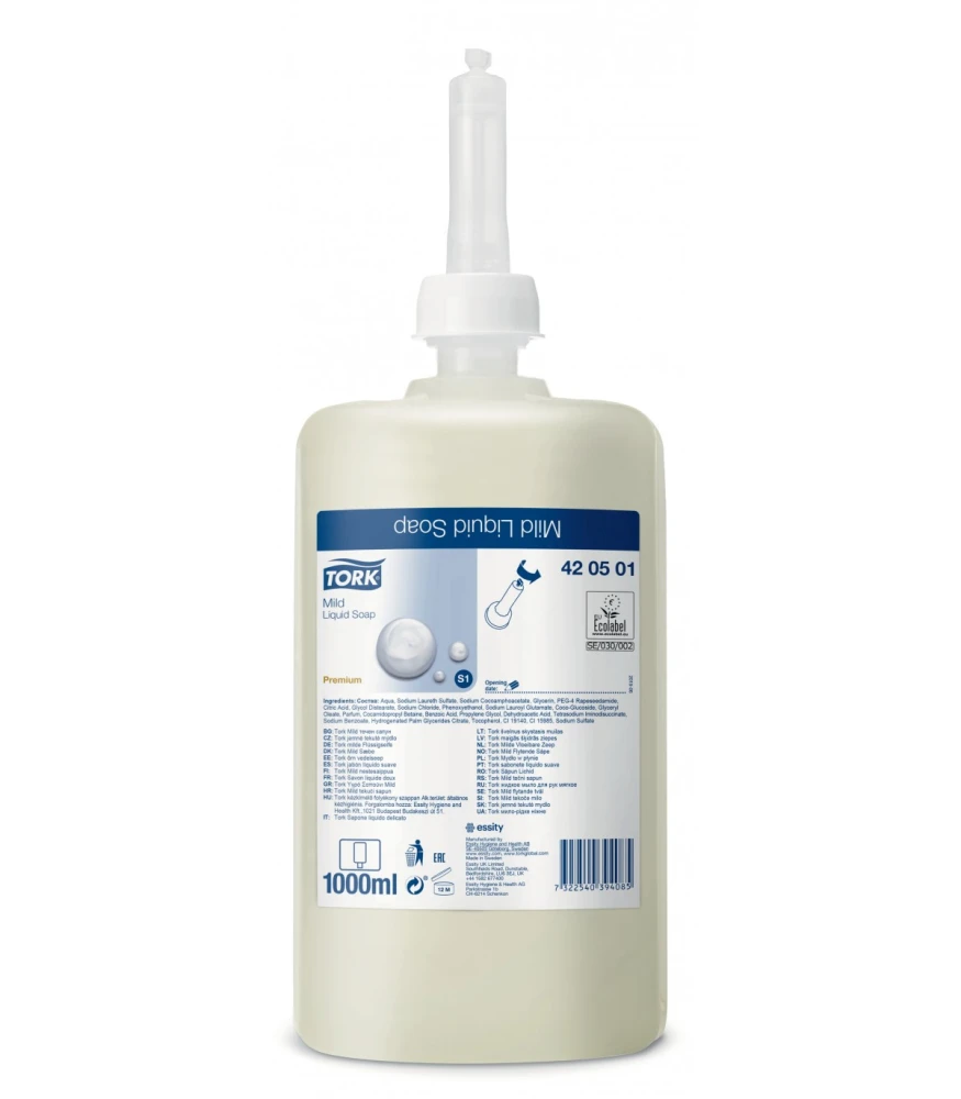Σαπούνι Χεριών Υγρό Mild TORK 1lt