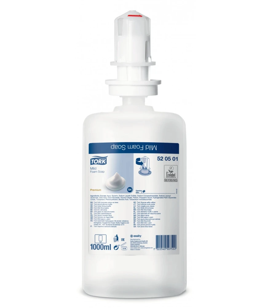 Σαπούνι Χεριών σε Αφρό Mild TORK 1lt