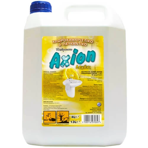Χλωροκαθαριστικό Λεμόνι AXION 4lt