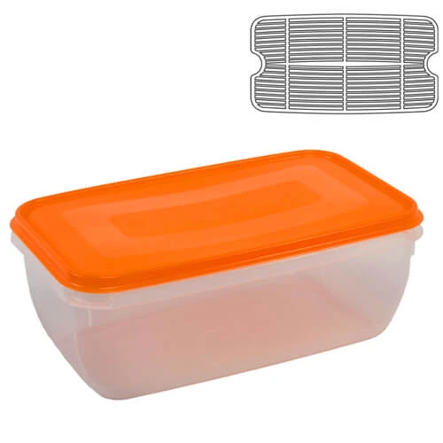 Φαγητοδοχείο Ορθογώνιο Βαθύ με Σχάρα 5,5lt ΚΥΚΛΩΨ 1τμχ