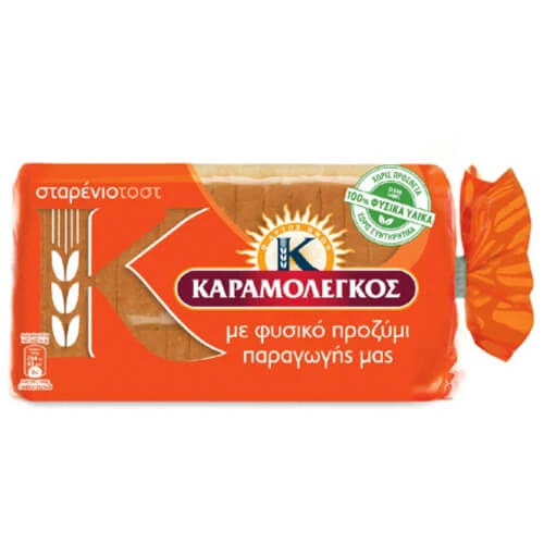 Ψωμί Τοστ Σταρένιο ΚΑΡΑΜΟΛΕΓΚΟΣ 340gr
