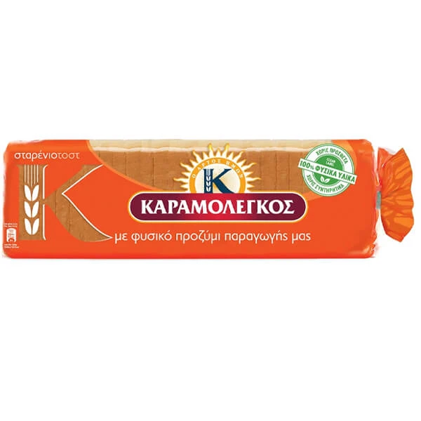 Ψωμί Τοστ Σταρένιο ΚΑΡΑΜΟΛΕΓΚΟΣ 680gr
