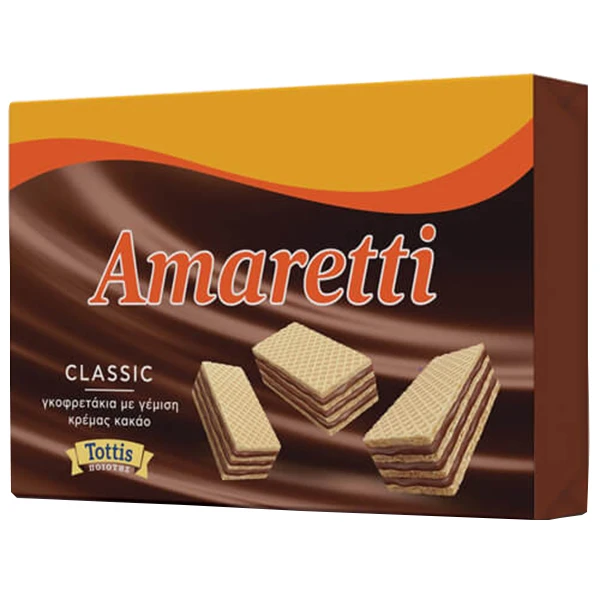 Γκοφρέτα Κρέμα Κακάο AMARETTI 68gr (12x68gr)