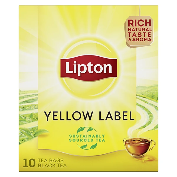 Μαύρο Τσάι σε Φακελάκι Yellow Label LIPTON 10τμχ (10x1,5gr)