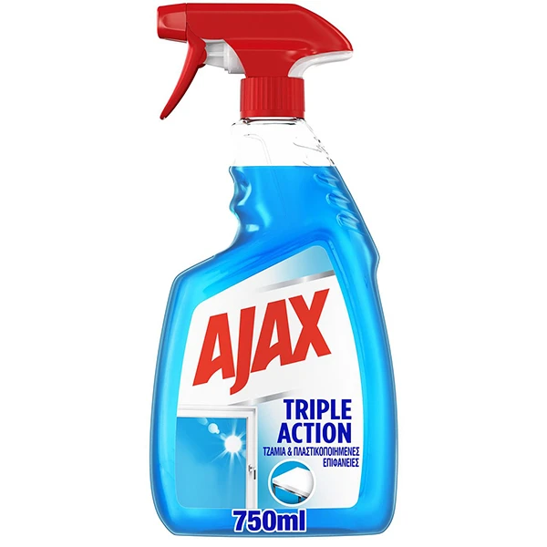 Καθαριστικό Τζαμιών Triple Action AJAX 750ml