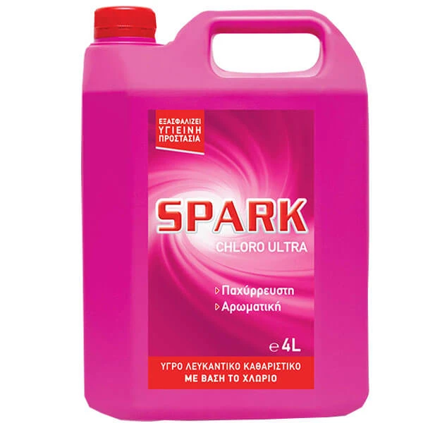 Χλωροκαθαριστικό Ροζ SPARK 4lt