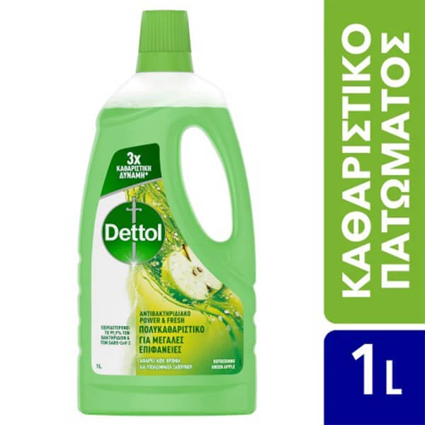 Καθαριστικό Υγρό Πράσινο Μήλο DETTOL 1lt