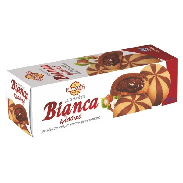 Μπισκότα Γεμιστά με Κρέμα Φουντουκιού Bianca ΒΙΟΛΑΝΤΑ 150gr