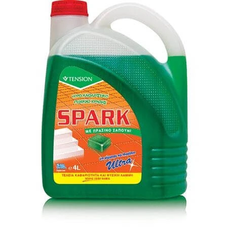 Καθαριστικό Δαπέδων Πράσινο Σαπούνι SPARK 4lt