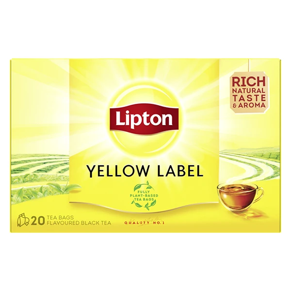 Μαύρο Τσάι σε Φακελάκι Yellow Label LIPTON 20τμχ (20x1,5gr)